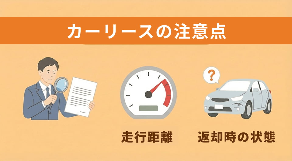 カーリースの注意点